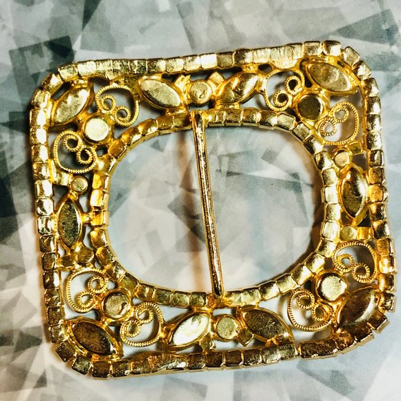 Delizza and Elster Julianna Vtg Rhinestone Belt Buckle main image 9